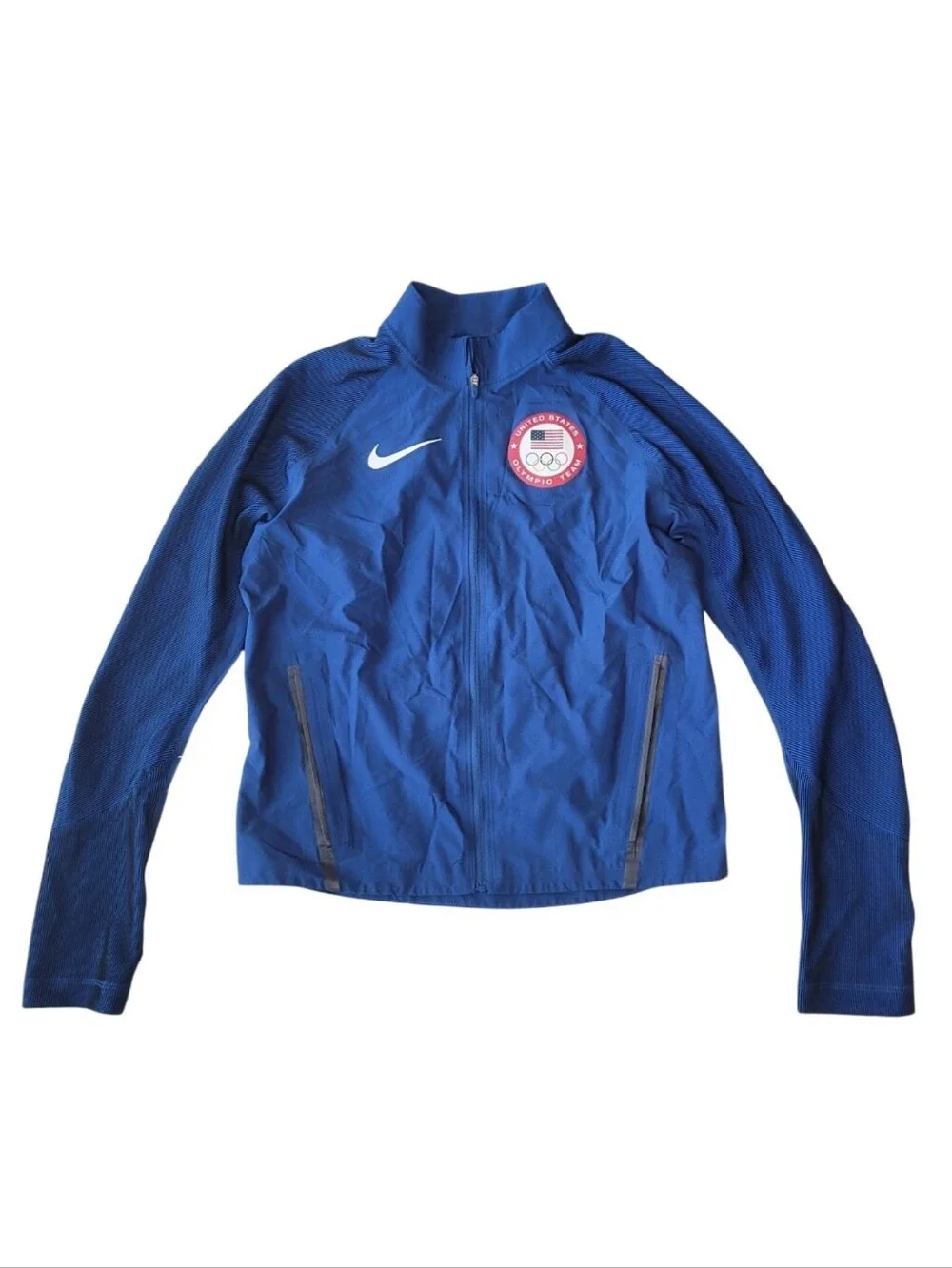 Nike Women's Flex Team USA Olympic USOC Stadium Jacket Blue Small